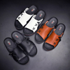 Men Casual Slippers Leather Sandals